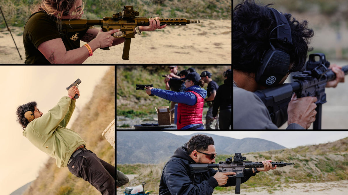 Rifle and pistol training at previous No Sympathy range events