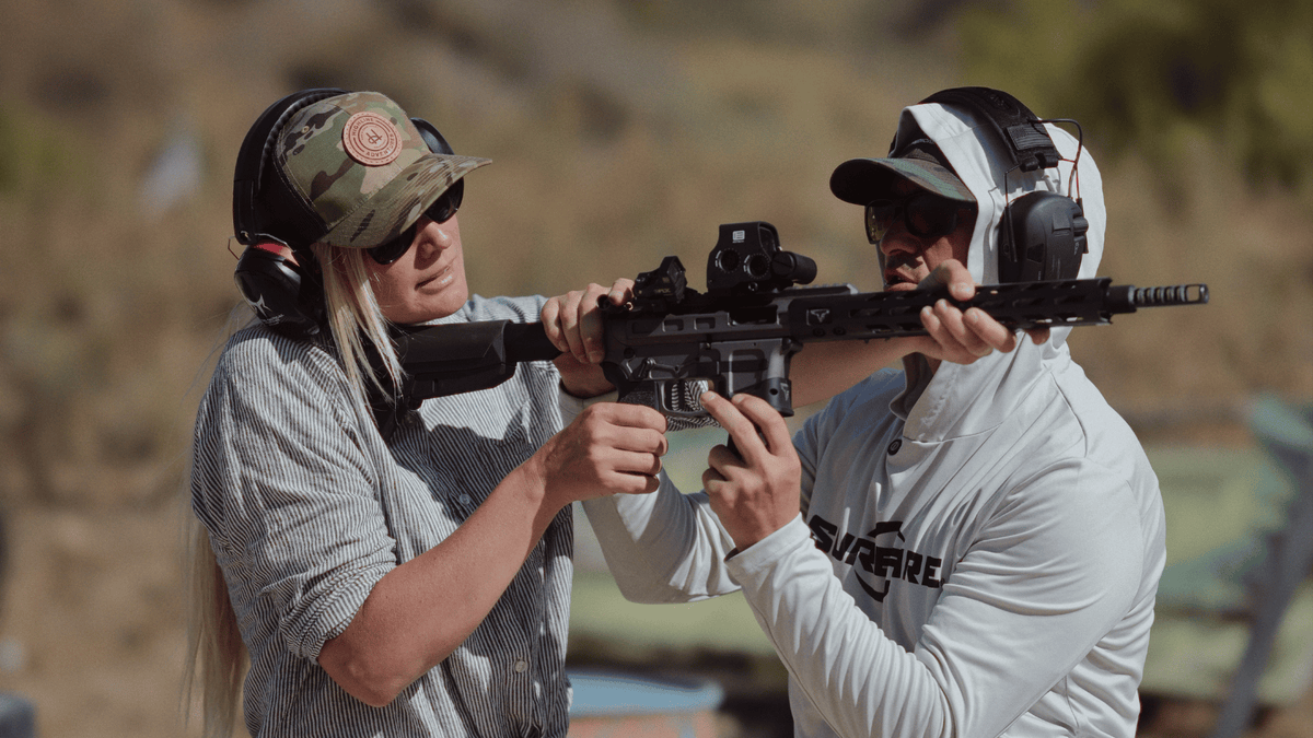 Live-fire range training during a No Sympathy experience