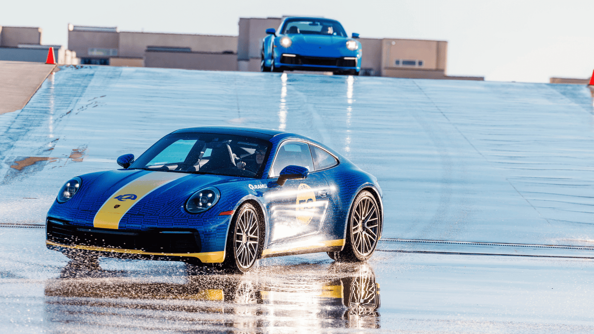 Porsche circuit driving during a No Sympathy experience